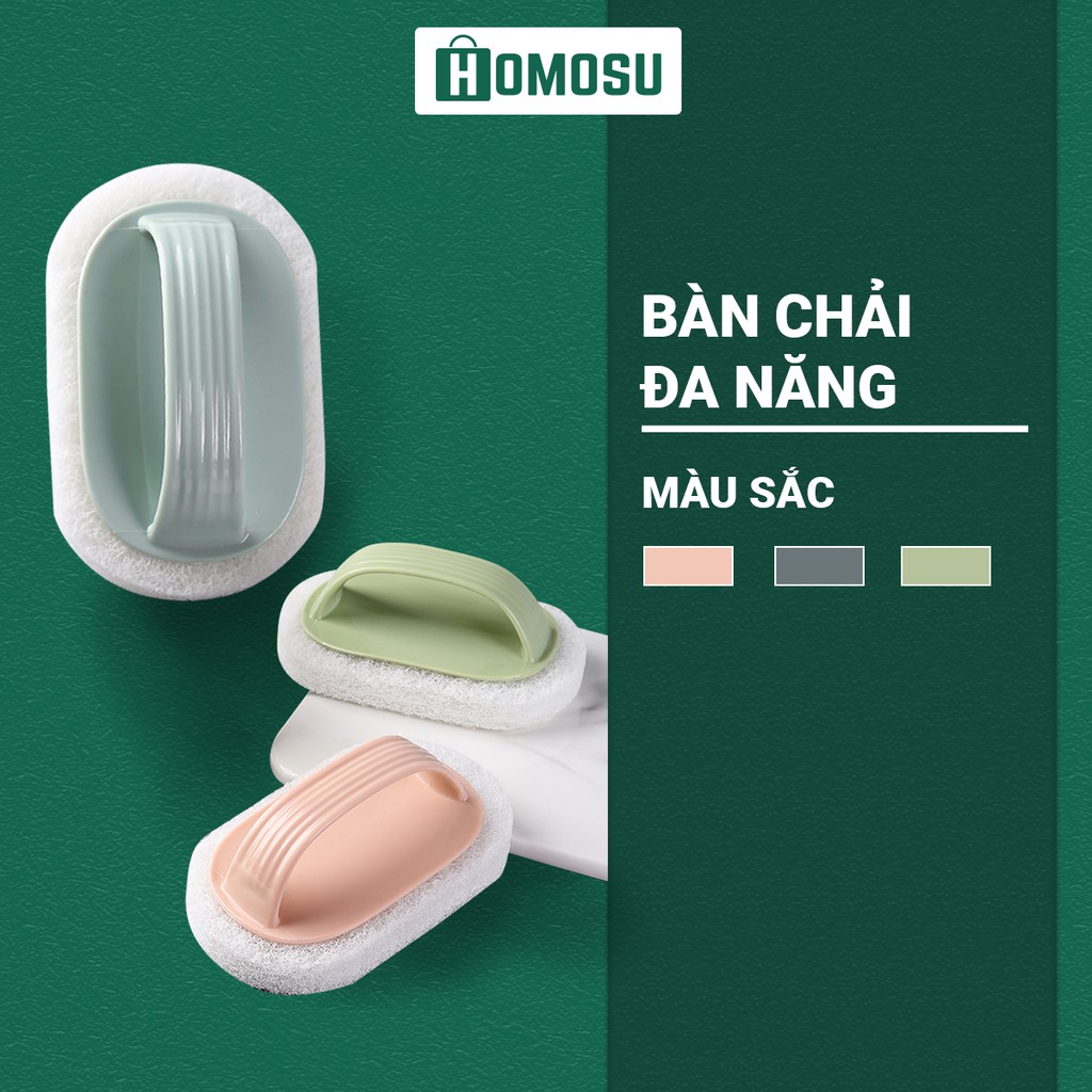 Bàn Chải Đa Năng Cọ Rửa. Lau Nhà Bếp, Bồn Rửa Bát, Tường Có Tay Cầm Tiện Lợi - Đồ Dùng, Dụng Cụ Nhà Bếp E002