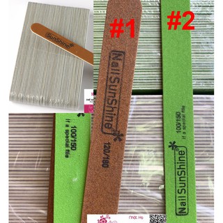 Dũa móng nail sunshine loại mỏng - lẻ 1 lốc 50pcs