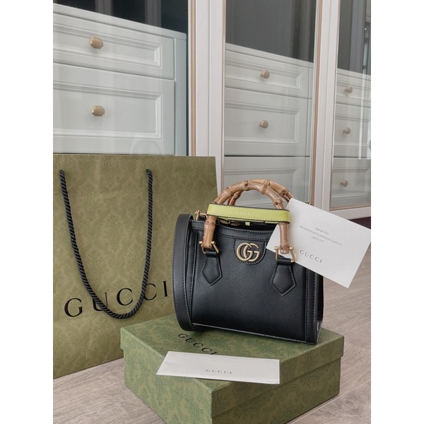 Túi xách nữ Gu.cci Diano Bamboo Supper Vip size 20 da thật