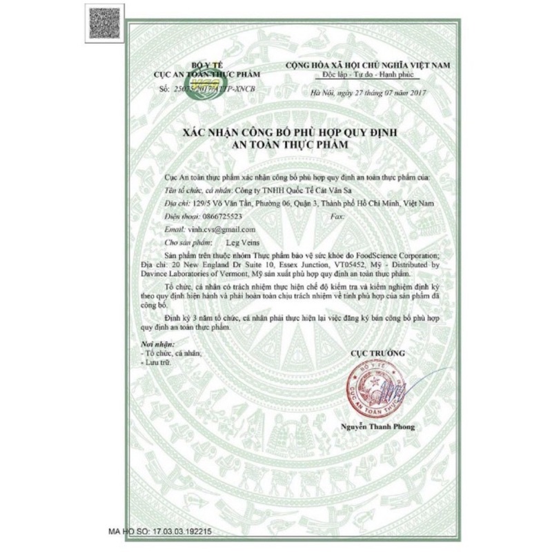 Viên Uống Hỗ Trợ Giãn Tĩnh Mạch Chân LEG VEINS Nature’s Way của Mỹ (120viên)
