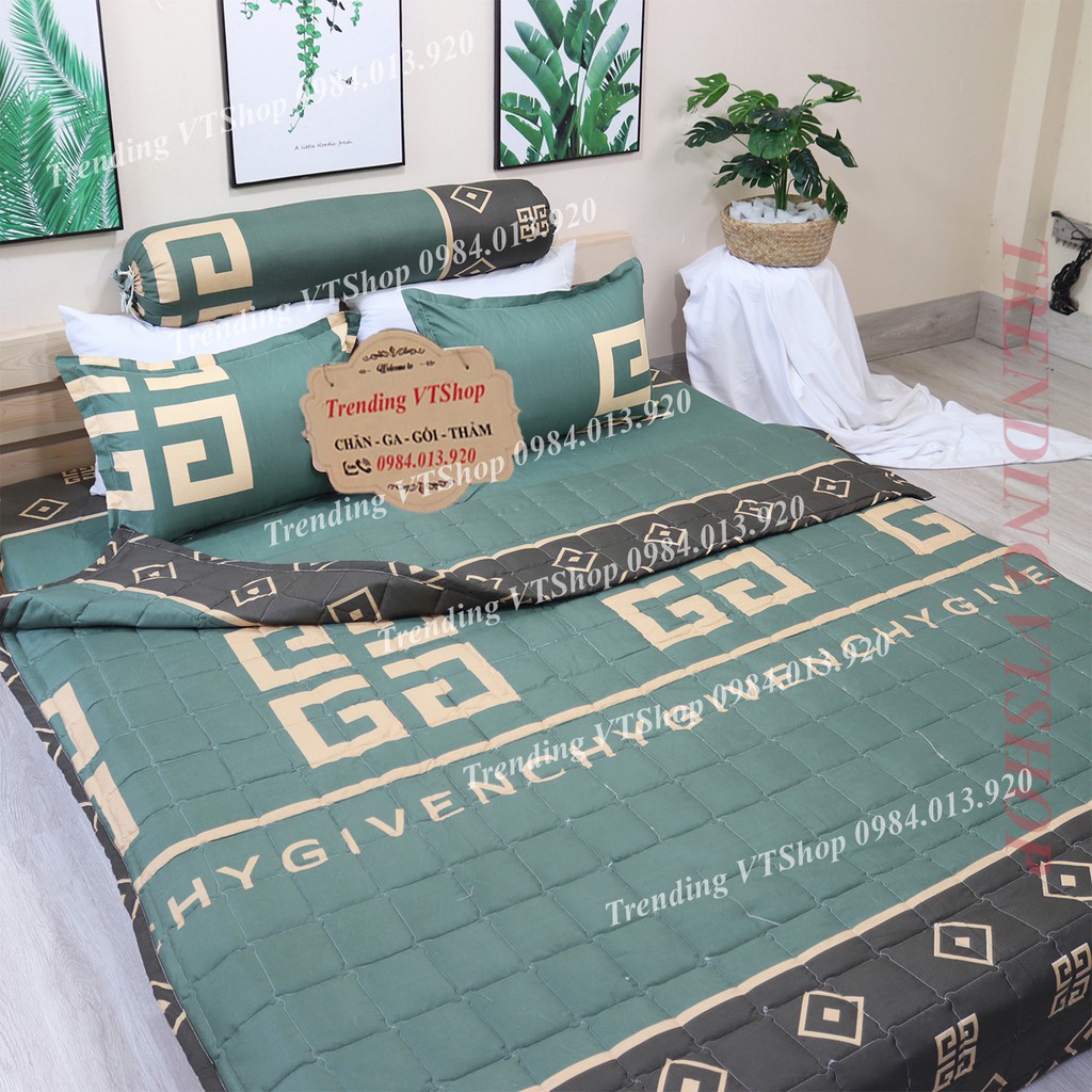 Bộ 5 món chăn hè ga gối chất liệu Poly Cotton giá siêu rẻ | BigBuy360 - bigbuy360.vn