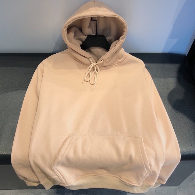 Áo hoodie trơn tay dài nỉ basic unisex