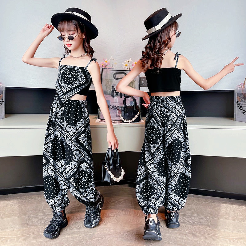 Set Áo Hai Dây Và Quần Legging Chống Muỗi Cho Bé Gái 2022