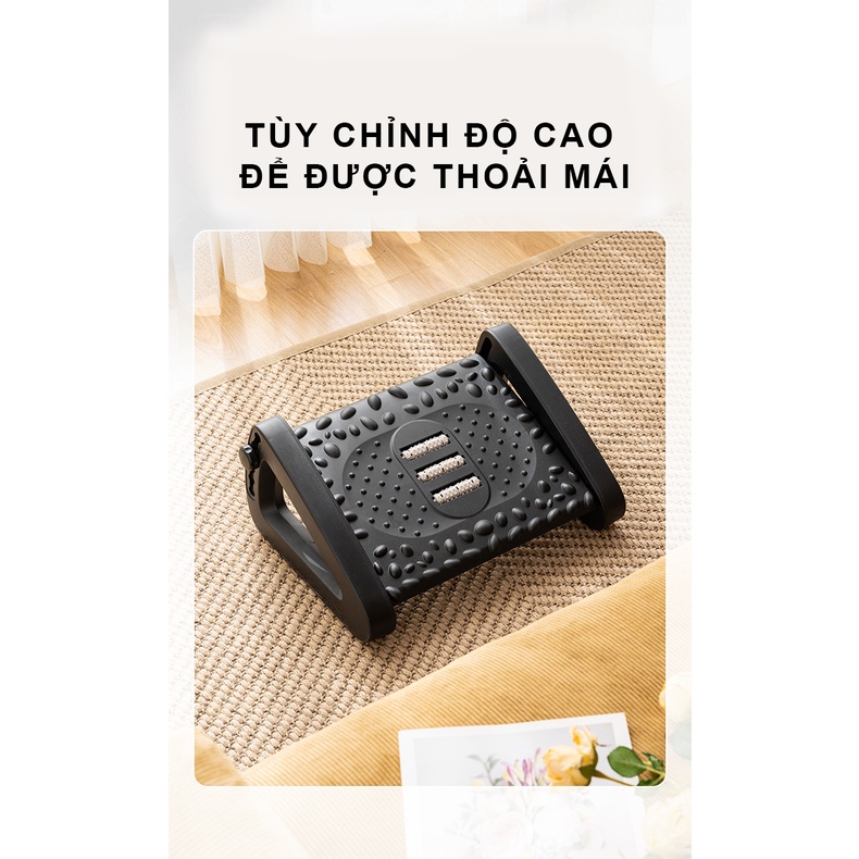 Ergonomic Footrest Ghế Gác Chân Văn Phòng - ghế kê chân Công Thái Học dân văn phòng, sinh viên, chơi game
