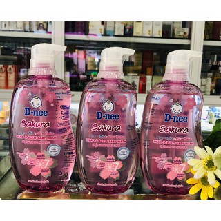 Tắm Gội Toàn Thân Em Bé D-nee Sakura 380ml - Hương hoa anh đào