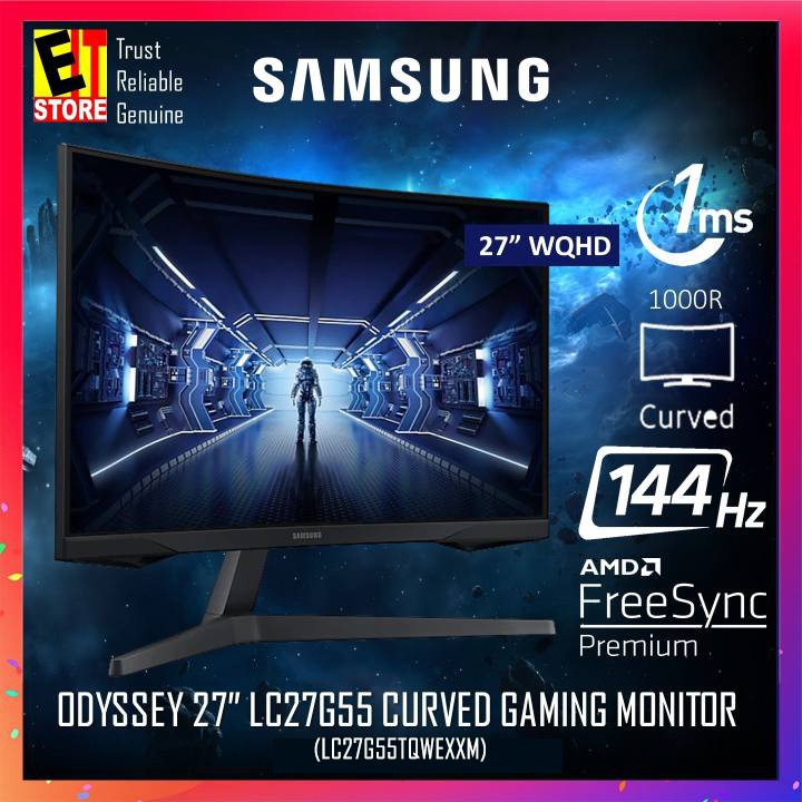 Màn hình cong Samsung 27 inch LC27G55 2k 144hz Chuyên Game Chính Hãng Mẫu 2020 Bảo Hành 2 Năm Mới 100%