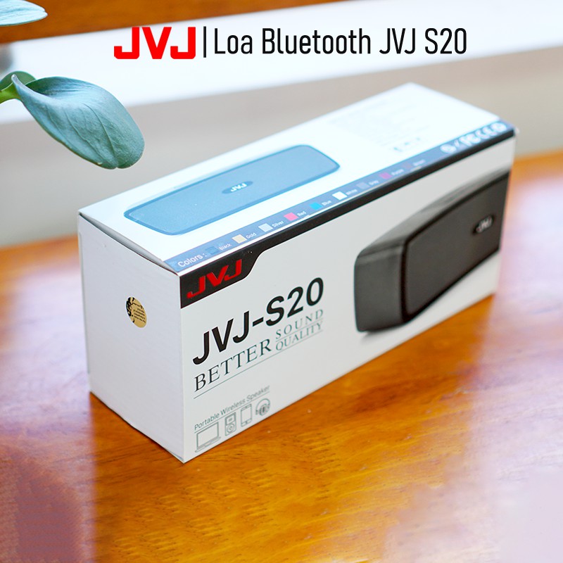 Loa bluetooth JVJ S20 Speaker di động - Nghe nhạc kết nối điện thoại, máy tính, Smart Tivi, Jack 3.5mm Bảo hành 12T