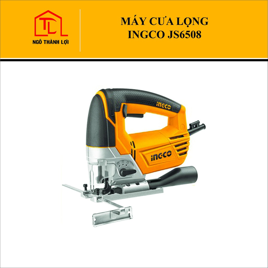 Máy cưa lọng INGCO JS6508 650W có kiểu dáng thiết kế nhỏ gọn dễ dàng điều khiển theo đúng đường cắt mong muốn