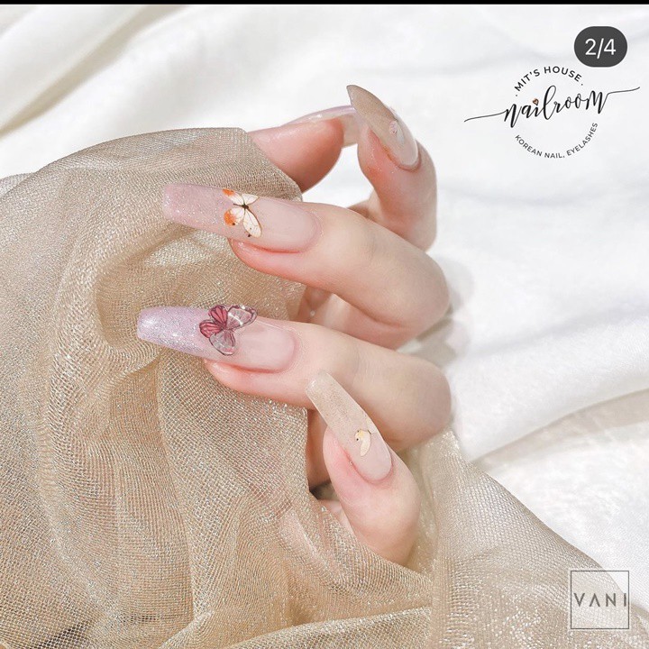 Kit Tròn 24 Mẫu Bướm Trang Trí Móng Tay Làm Nail Cực Xinh - Vani Store [KIRA0051]
