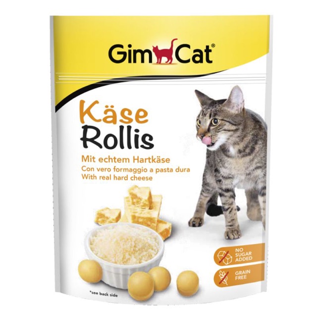 Gimcat Kase Rollis - Viên phomai 850 viên (lọ siêu to 425g)