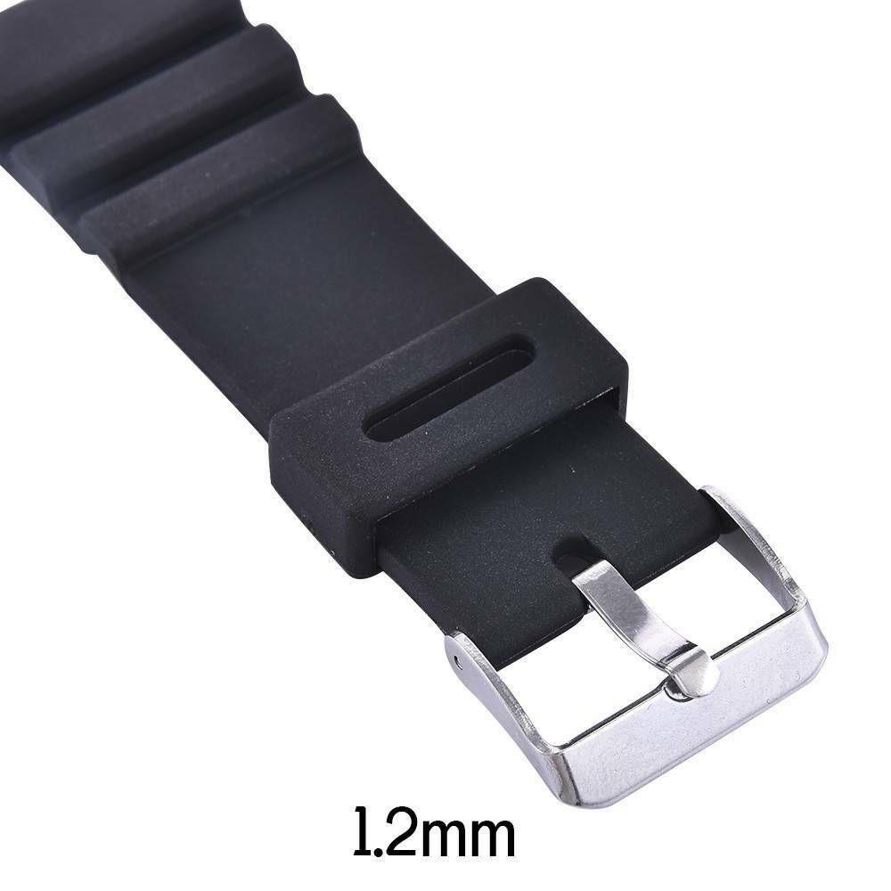 Dây Đeo Đồng Hồ Thể Thao Bằng Silicone Màu Đen