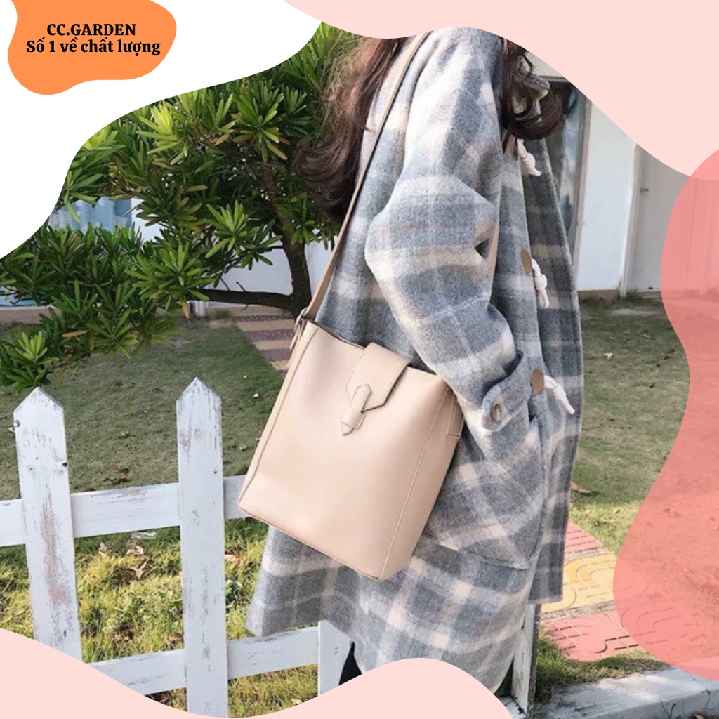 Túi tote da đeo chéo Túi Xách nữ đi chơi đi học đa năng | VIDEO.ảnh thật