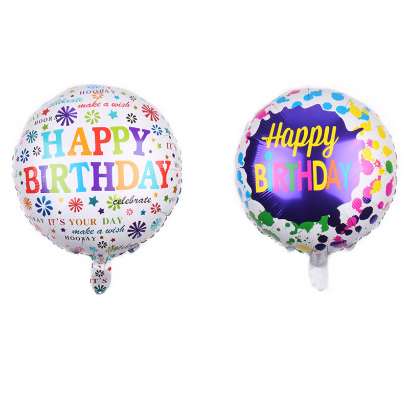 Bong bóng hình tròn kích cỡ 18 inch trang trí tiệc sinh nhật