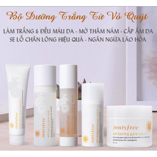 [HÀNG CHÍNH HÃNG] BỘ DƯỠNG TRẮNG DA SE KHÍT LỖ CHÂN LÔNG CHIẾT XUẤT VỎ QUÝT INNISFREE WHITERNING PORE LINE