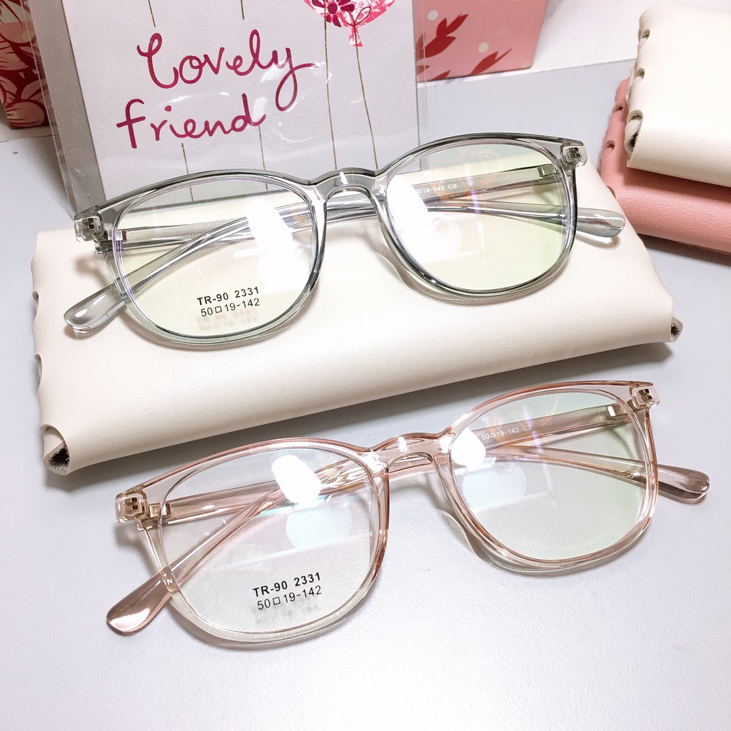 [Gía siêu rẻ]  Gọng kính tròn bầu 2331 nhận cắt cận viễn loạn