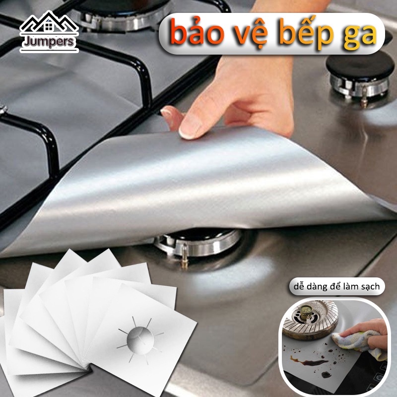 Set 4 tấm lót bảo vệ bếp gas tiện dụng cho phòng bếp