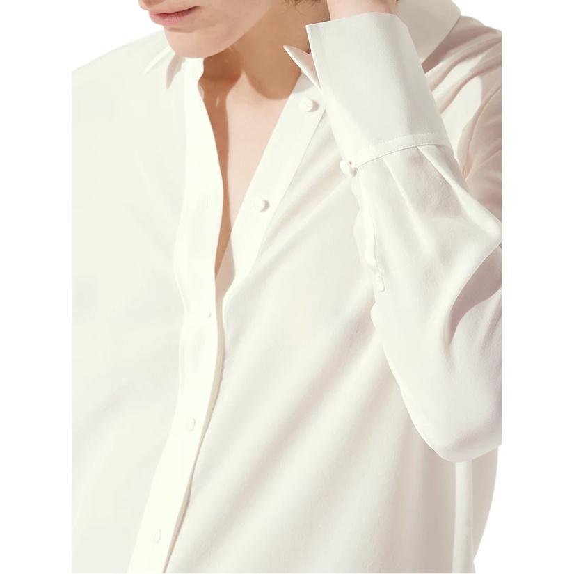 Áo sơ mi lụa trắng Jigsaw Silk Shirt J33889