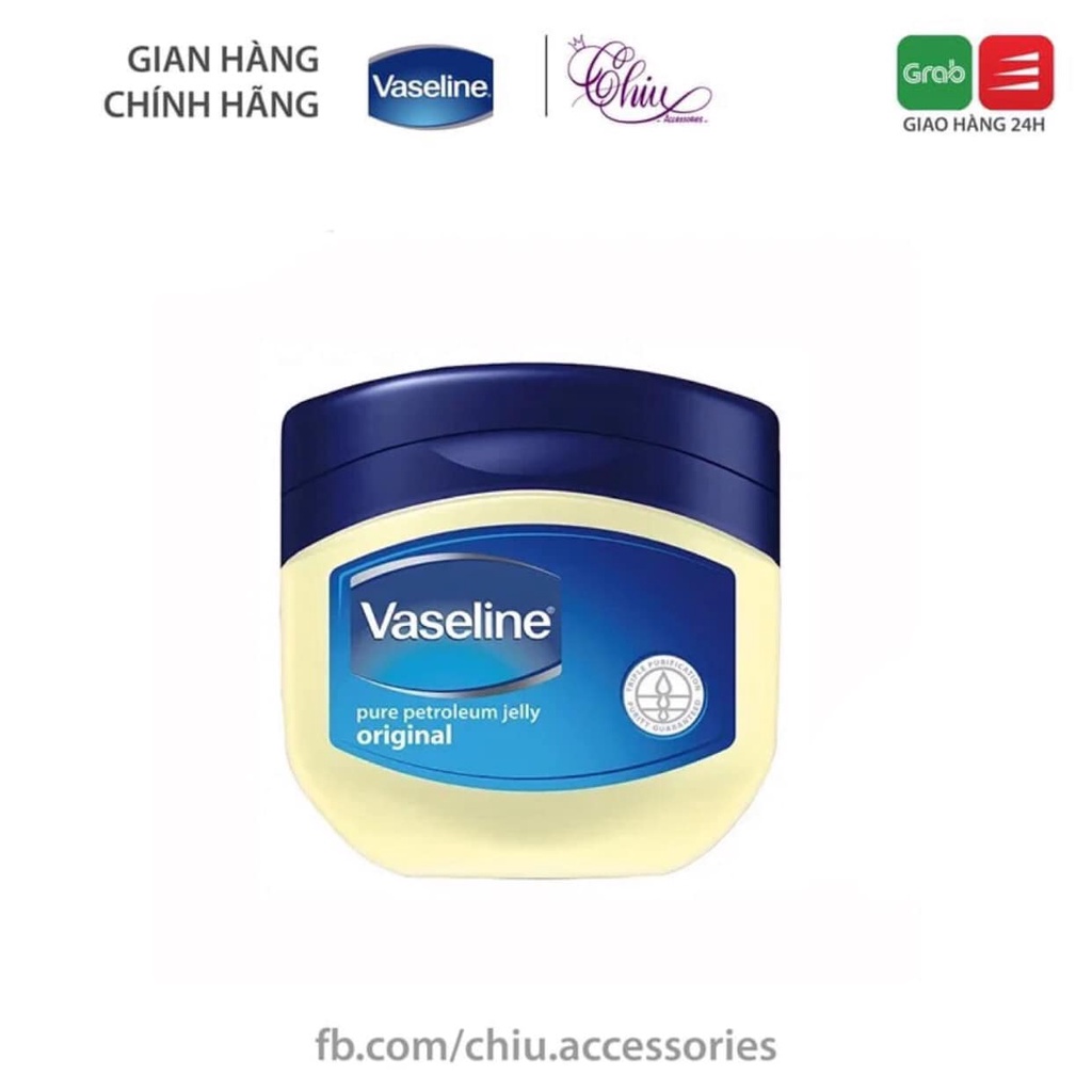 Sáp dưỡng ẩm phục hồi da khô, nứt nẻ Vaseline Pure Petroleum Jelly Original (100g/50g)