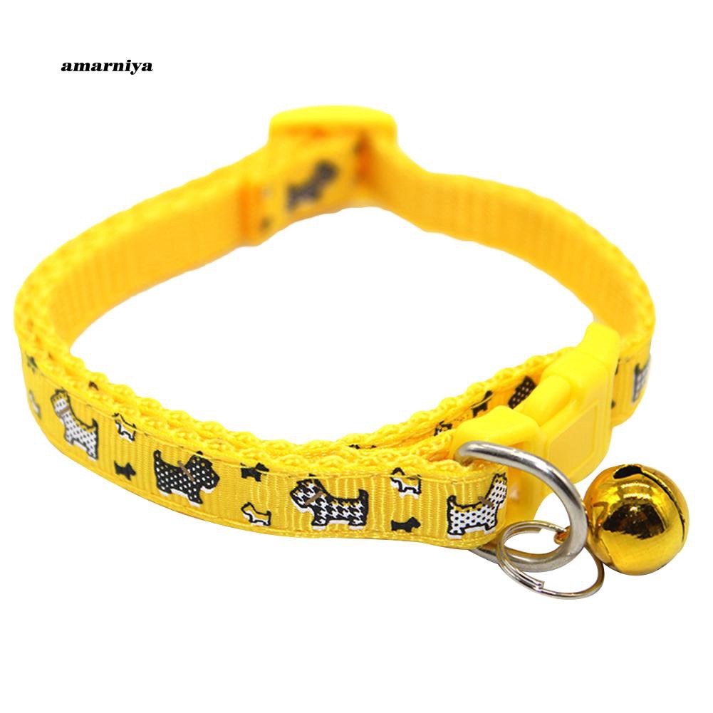 Vòng cổ nylon gắn chuông xinh xắn cho thú cưng