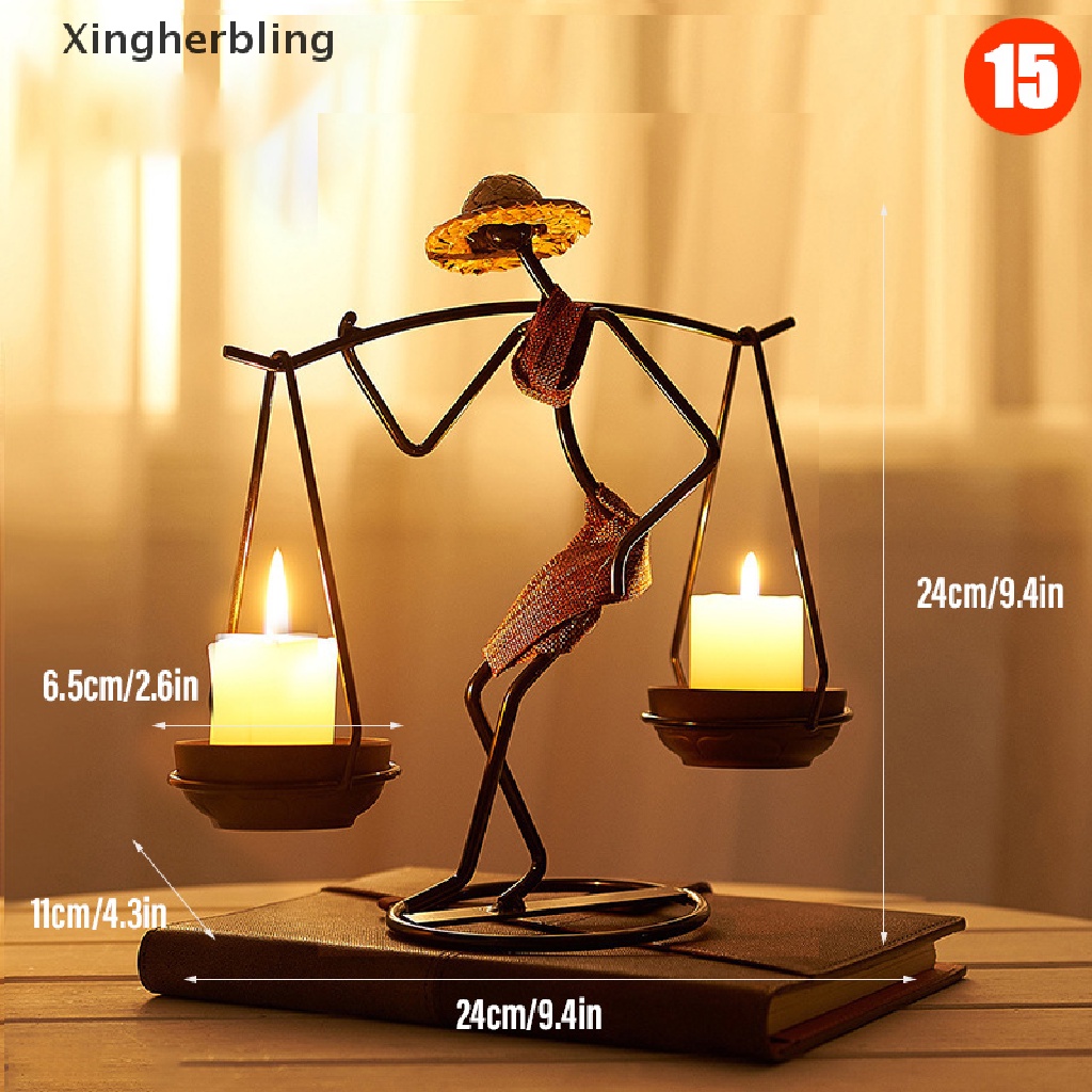 Chân nến kim loại kiểu vintage