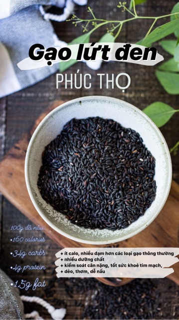 GẠO LỨT ĐEN PHÚC THỌ (1kg) chính hiệu | BigBuy360 - bigbuy360.vn