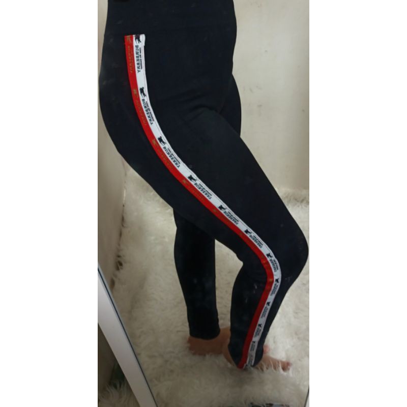 Quần Legging Dày Dặn Màu Đỏ / Trắng Nhập Khẩu Từ Spandex Burbe43 /000