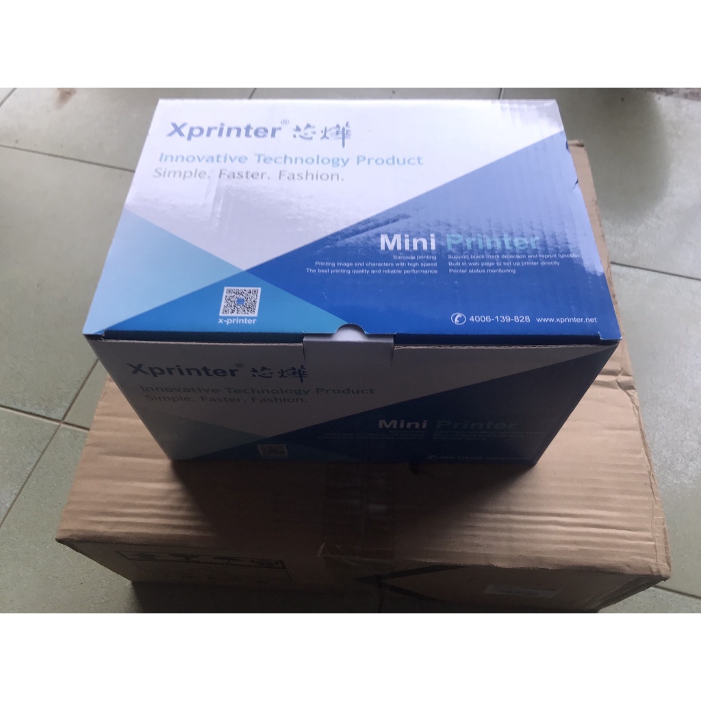 Máy in nhiệt Xprinter XP350BM  CHÍNH HÃNG kết nối qua điện thoại và máy tính in đơn hàng sàn TMĐT, in tem