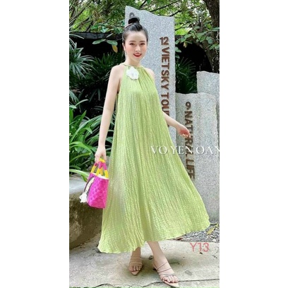 ĐẦM MAXI XỐP NỮ ĐI BIỂN SIÊU HOT THẢ DÁNG CỰC XINH PU