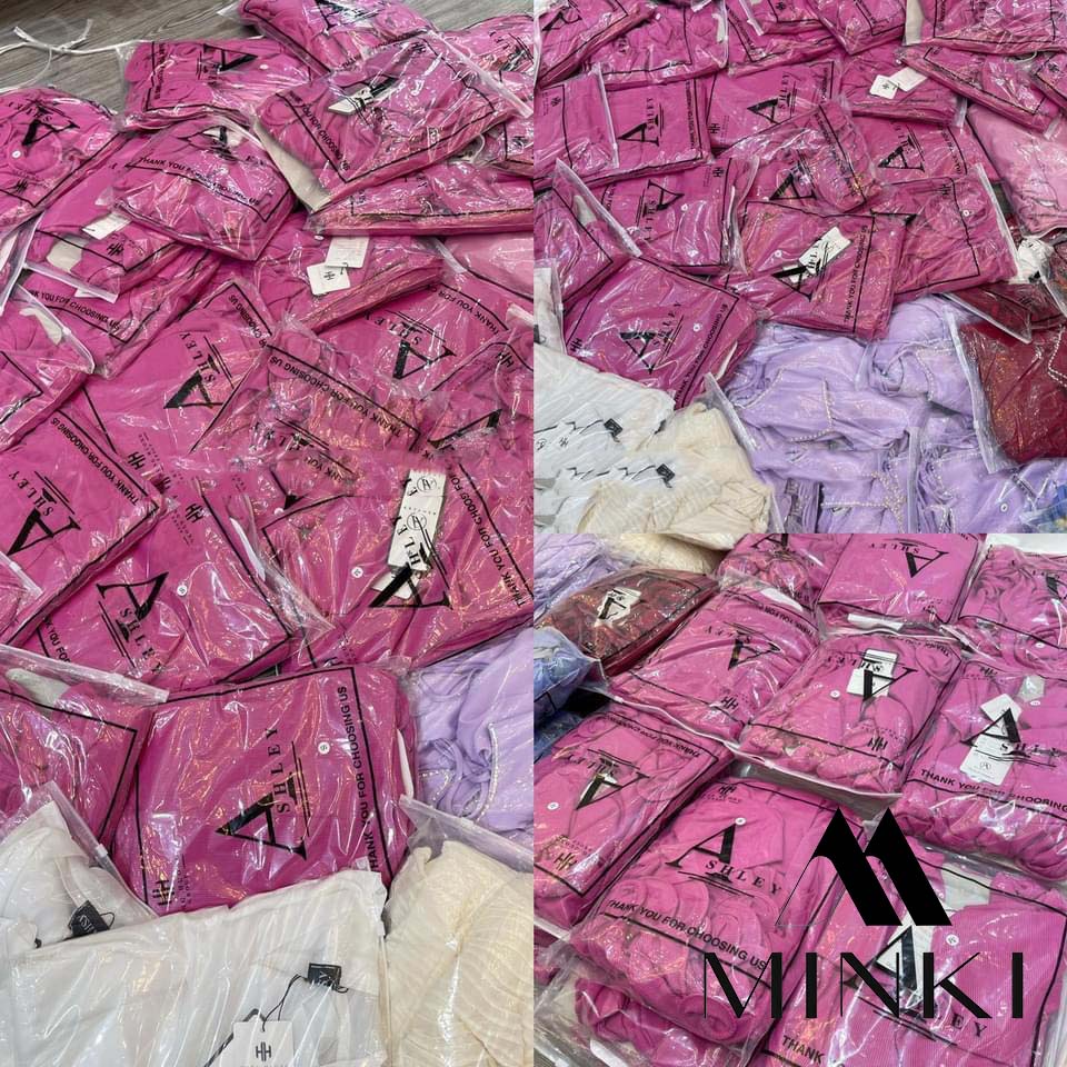 SET HỒNG SEN TRỄ VAI CHÂN ZIP DÀI SIÊU HOT - CHẤT LIỆU CAO CẤP - MÀU HỒNG BÁNH BÈO