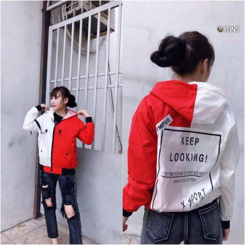 [Giá Sale] ÁO KHOÁC DÙ 2 Màu Keep Looking - M22 (ShopTop FaShion)