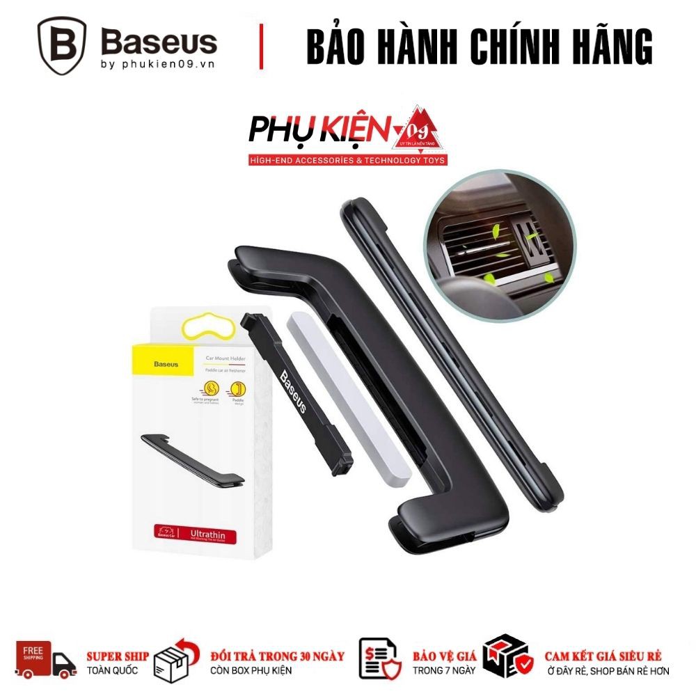 [CHÍNH HÃNG] Kẹp thơm tán nước hoa khô khử mùi cho xe hơi Baseus Paddle Car Air Freshener[BẢO HÀNH 6 THÁNG]