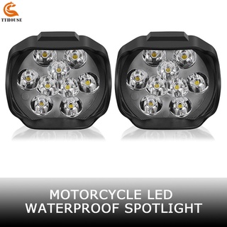 Đèn pha 9 led 6w dc12v siêu sáng cho xe máy/xe đạp điện