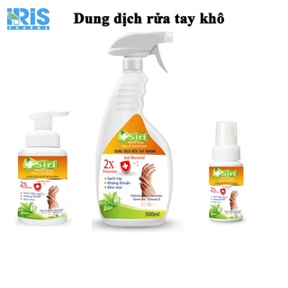 dung dịch rửa tay khô 500ml xịt phun sương