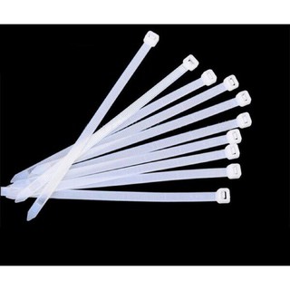 {HOT}100 dây rút, dây thít nhựa  trắng 15cm
