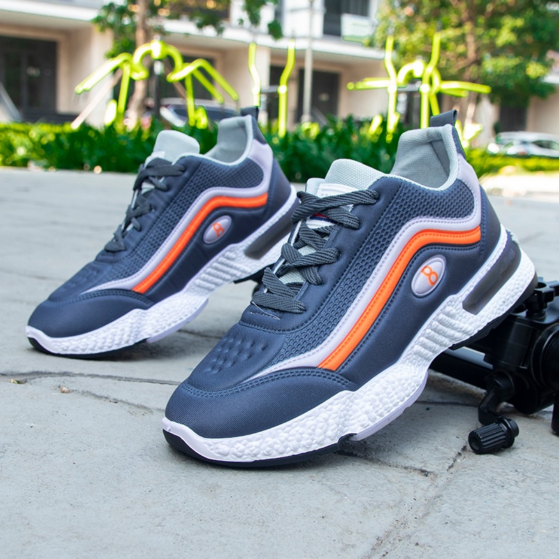 Giày thể thao nam sneaker cổ cao chất liệu da màu đen đế cao cao cấp độn đế đẹp bảo hành 1 năm NX02 TIMAN