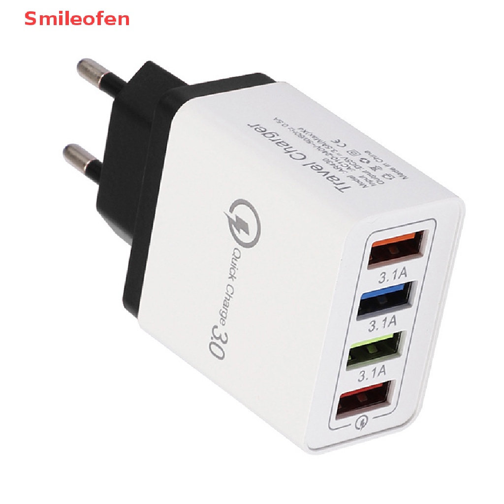 Củ Sạc Nhanh QC 3.0 USB Hub 4 Cổng Gắn Tường Mới