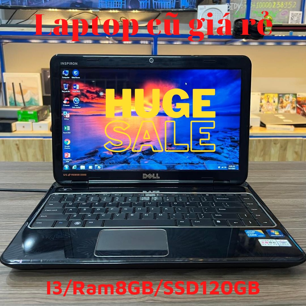 (Giá huỷ diệt) Laptop cũ giá rẻ ( Cấu hình: I3/ ram 4GB/320GB HDD) xem phim nghe nhạc học online, chơi game OK,..