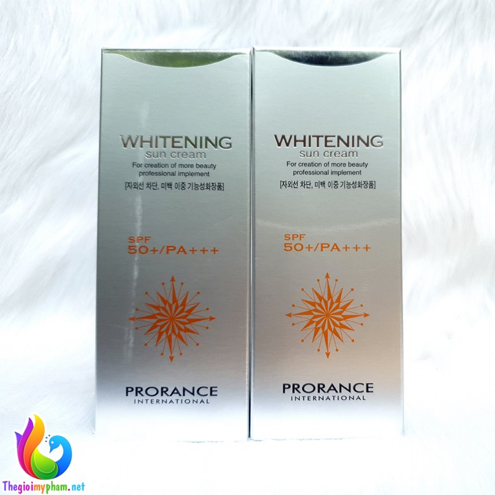 Kem Chống Nắng 3 Lớp Dưỡng Trắng Da PRORANCE WHITENING SUN CREAM UVA/UVB SPF 50+/PA+++