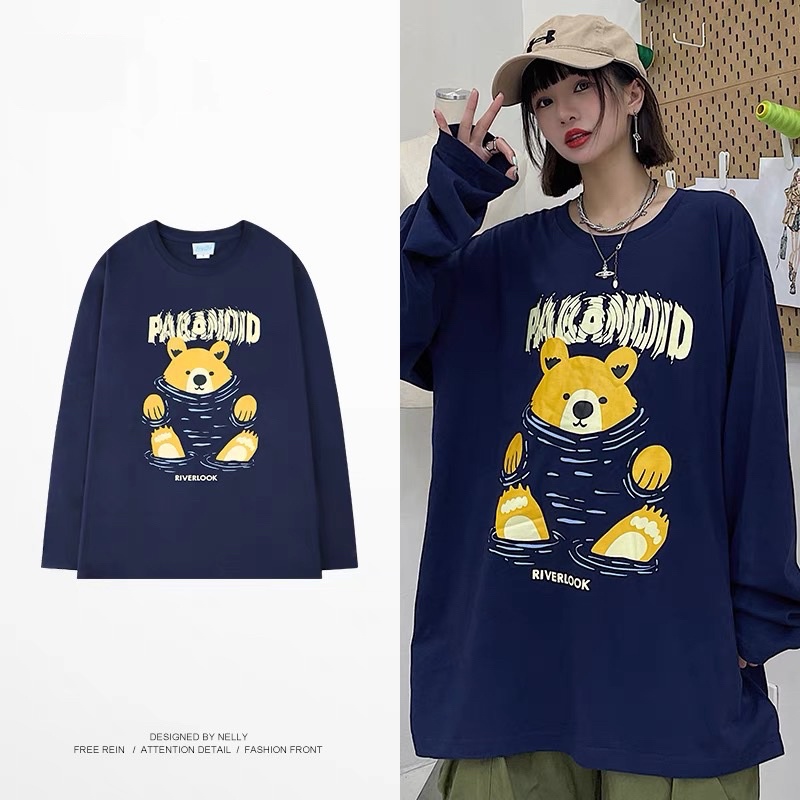 Áo phông (thun) dài tay NELLY ulzzang đủ size S-2XL
