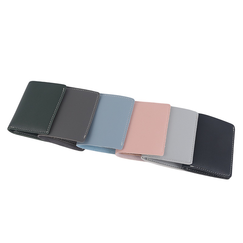 Women's Short Wallet PU Leather Card Holder Solid Color Folding Pockets Ladies Casual Wallet