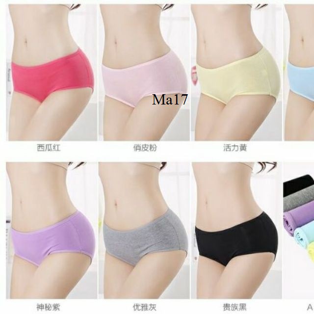 Combo 10 Quần chip cotton dưới 55kg đẹp (mã 17)