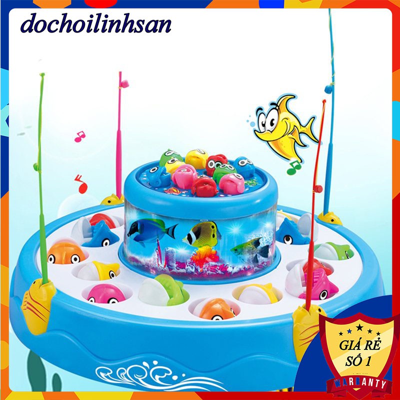 ĐỒ CHƠI CÂU CÁ NHẠC 2 TẦNG VUI TAI THU HÚT CÁC BÉ