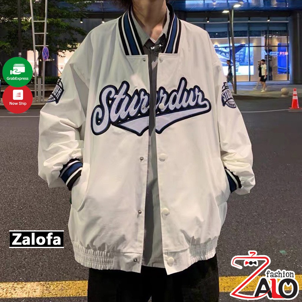 Áo khoác bomber dù STUR.DUR Unisex ulzzang nam nữ 2 lớp Jacket Bomber Zalofa