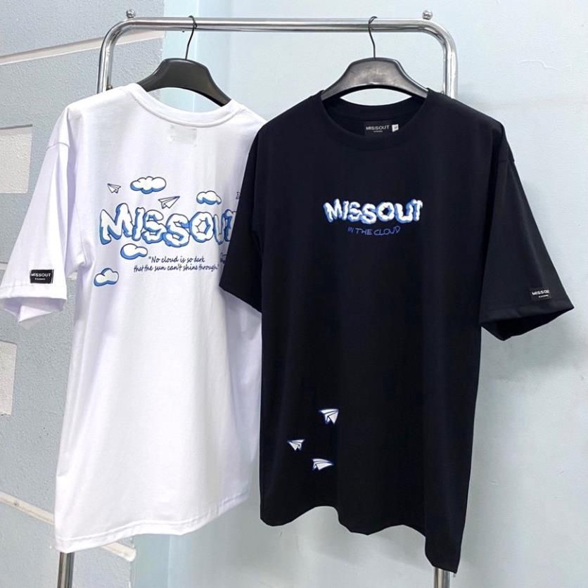 Áo Thun unisex MISSOUT CLOUD TEE nam nữ Full tag Tay cổ freeship