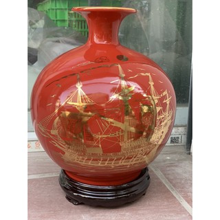 Bình Hút Lộc Bát Tràng [ tặng kỷ gỗ ]