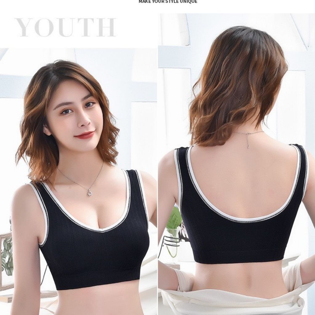 Áo bra tập gym yoga thể thao nữ đẹp, áo lót không gọng dây bảng to JOCOSI B2.0