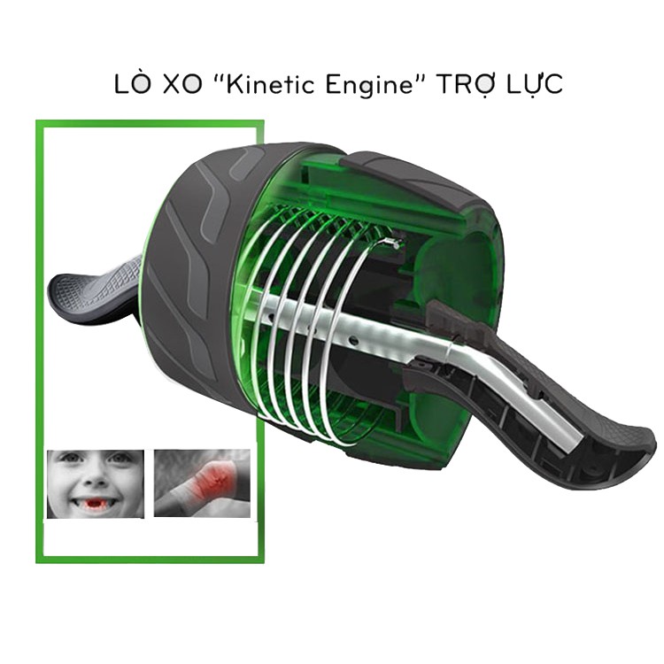 Con lăn tập bụng Dobetters AB Carver Pro, bánh xe khổng lồ có lò xo trợ lực tặng thảm lót gối - Chính hãng bảo hành 12T