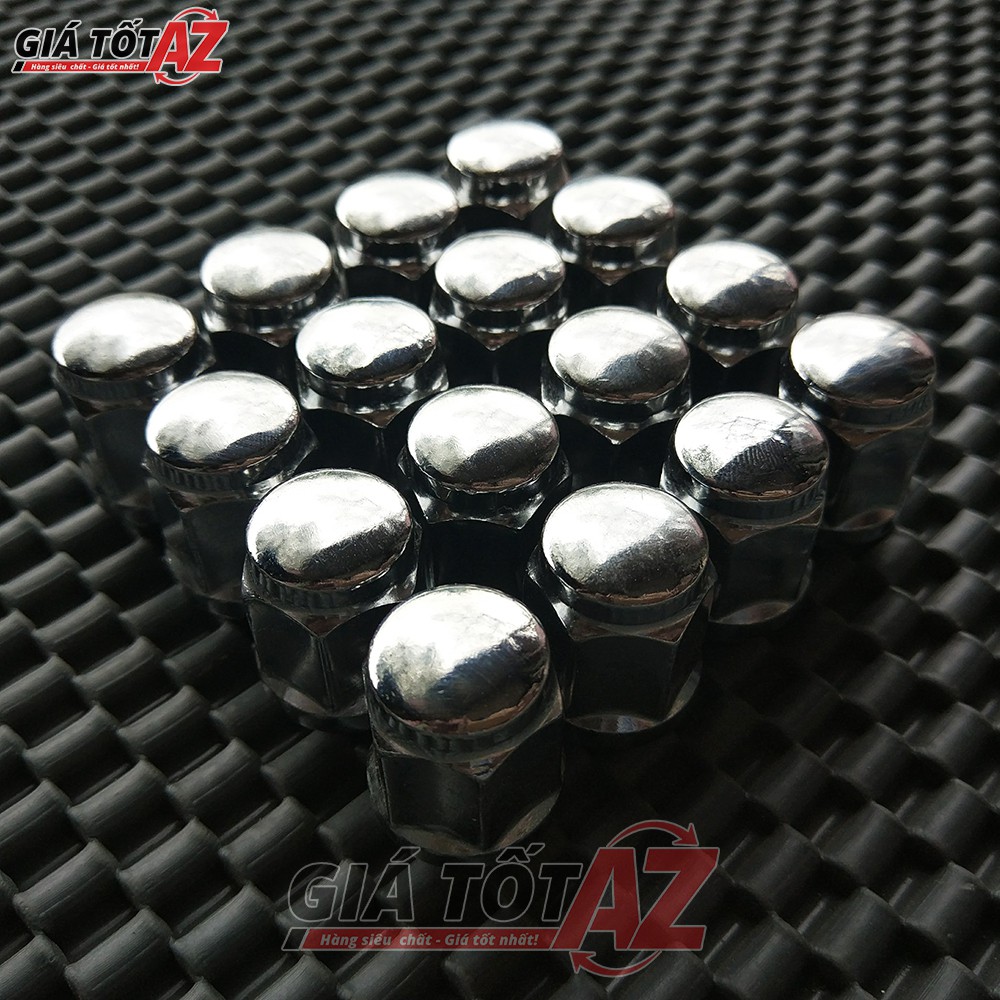 1 con ốc  bắt lazang ô tô 12x1.5mm bằng thép mạ inox cao cấp