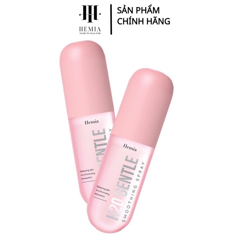 Xịt khoáng căng bóng DNA cá tầm H20 gentle cấp ẩm, làm dịu da, bảo vệ lớp trang điểm