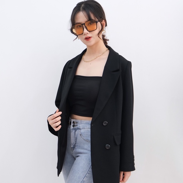 Áo Blazer nữ dài tay DAISY chất liệu cao cấp, phong cách thanh lịch sang trọng nhiều màu sắc 2 size (S - M ) TKA8667